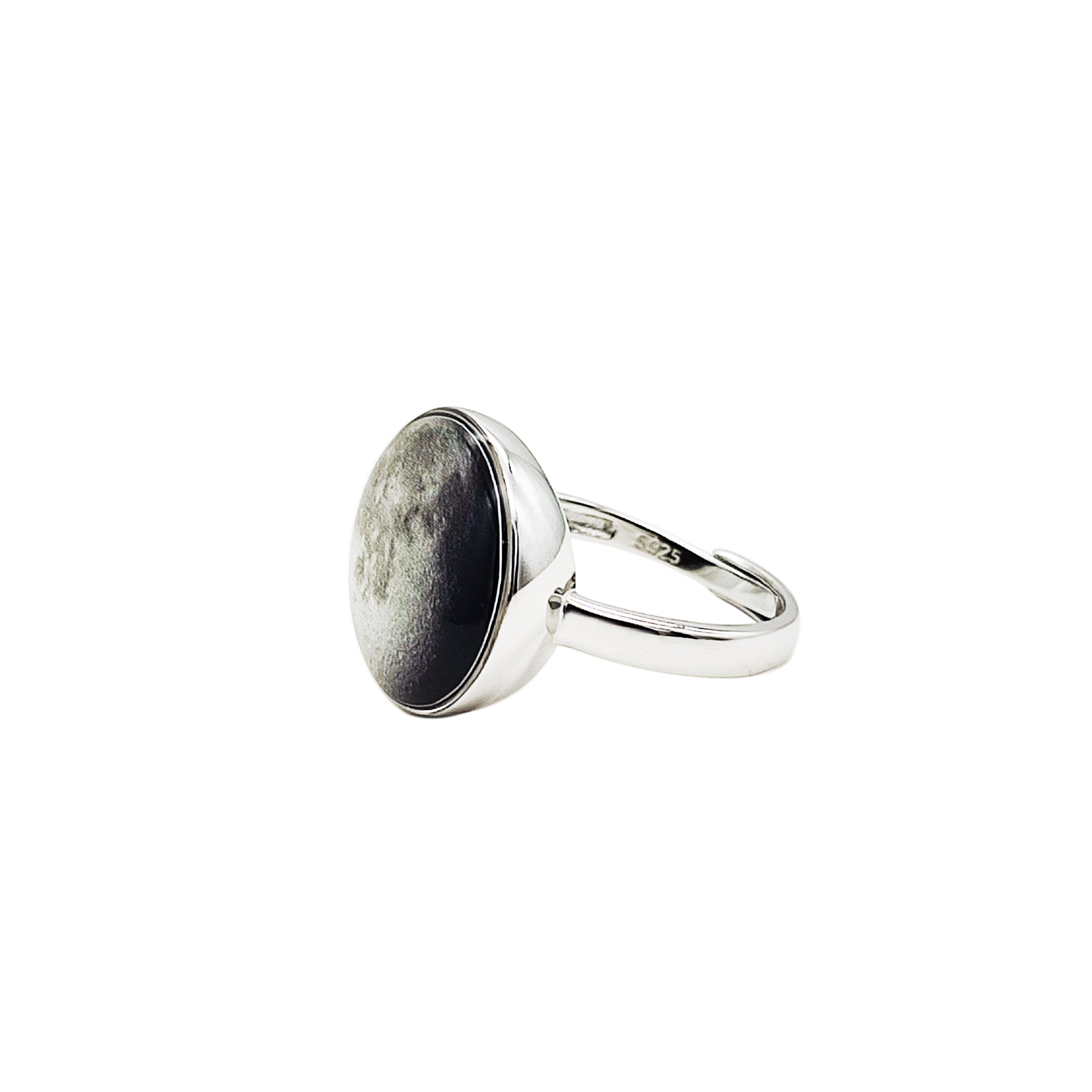 Anello Luna in Argento 925 regolabile