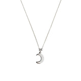 Collana Spicchio di Luna in acciaio inossidabile